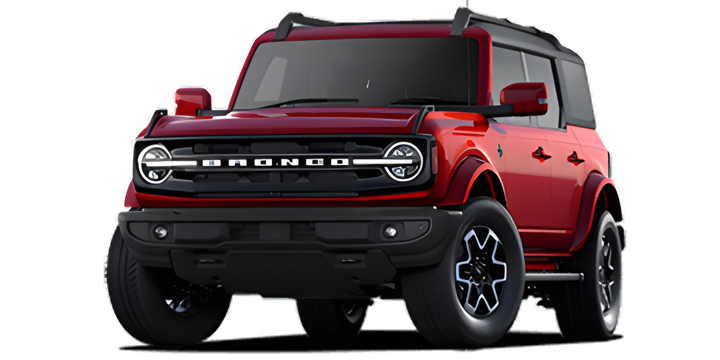 포드 브롱코 Hot Pepper Red Metallic 외장 실차