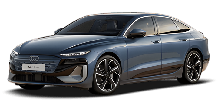 아우디 A6 e-트론 Plasma Blue, Metallic 외장 실차
