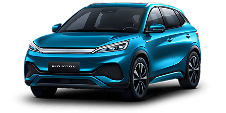 BYD 아토 3 서프 블루 외장 실차